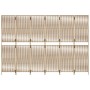 Biombo de 6 paneles ratán sintético beige de , Divisores de ambientes - Ref: Foro24-365403, Precio: 156,42 €, Descuento: %