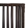 Biombo de 6 paneles ratán sintético marrón de , Divisores de ambientes - Ref: Foro24-365401, Precio: 149,41 €, Descuento: %