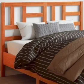 Bettkopfteil aus massivem Kiefernholz in Wachsbraun, 135 cm von , Kopf- und Fußteile - Ref: Foro24-844260, Preis: 40,98 €, Ra...