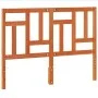 Wax brown solid pine wood bed headboard 135 cm by , Headboards and footboards - Ref: Foro24-844363, Price: 38,12 €, Discount: %