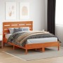 Cabecero de cama madera maciza de pino marrón cera 150 cm de , Cabeceros y pies de cama - Ref: Foro24-844446, Precio: 50,69 €...