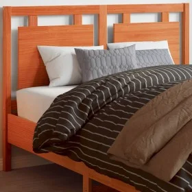 Cabecero de cama madera maciza de pino marrón cera 135 cm de , Cabeceros y pies de cama - Ref: Foro24-844210, Precio: 45,99 €...