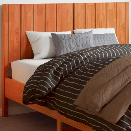 Bettkopfteil aus massivem Kiefernholz in Wachsbraun, 135 cm von , Kopf- und Fußteile - Ref: Foro24-844343, Preis: 49,96 €, Ra...