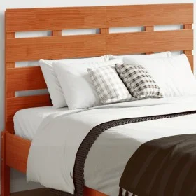 Cabecero de cama madera maciza de pino marrón cera 135 cm de , Cabeceros y pies de cama - Ref: Foro24-844451, Precio: 48,23 €...