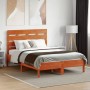 Cabecero de cama madera maciza de pino marrón cera 135 cm de , Cabeceros y pies de cama - Ref: Foro24-844451, Precio: 48,73 €...