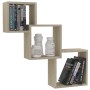 Estante de pared de cubo contrachapada color roble 68x15x68cm de , Estantes y estanterías - Ref: Foro24-800273, Precio: 30,09...