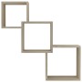 Estante de pared de cubo contrachapada color roble 68x15x68cm de , Estantes y estanterías - Ref: Foro24-800273, Precio: 30,09...
