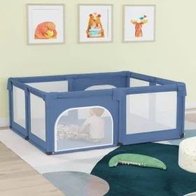 Baby playpen with 2 doors light blue Oxford fabric by , Baby Playpens - Ref: Foro24-10309, Price: 112,14 €, Discount: %