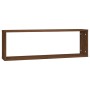 Estante cúbico de pared 4 uds madera roble marrón 80x15x26,5cm de , Estantes y estanterías - Ref: Foro24-815922, Precio: 54,1...