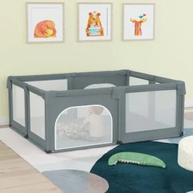 Parque para bebés con 2 puertas tela Oxford gris claro de , Parques para bebés - Ref: Foro24-10307, Precio: 109,99 €, Descuen...