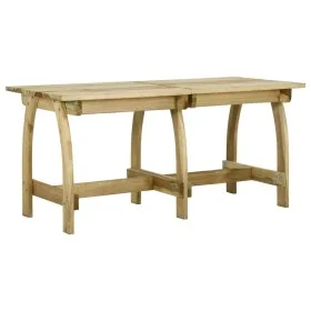 Mesa de jardín de madera de pino impregnada 160x74x75 cm de , Mesas de jardín - Ref: Foro24-318404, Precio: 178,06 €, Descuen...