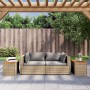 Mesas auxiliares de jardín 2 uds ratán madera beige 55x34x37cm de , Mesas de jardín - Ref: Foro24-366069, Precio: 63,73 €, De...