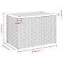 Mesas auxiliares de jardín 2 uds ratán madera beige 55x34x37cm de , Mesas de jardín - Ref: Foro24-366069, Precio: 63,73 €, De...