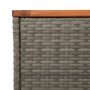 Mesas auxiliares de jardín 2 uds ratán madera gris 55x34x37 cm de , Mesas de jardín - Ref: Foro24-366131, Precio: 59,33 €, De...