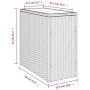 Mesa auxiliar jardín tapa vidrio ratán PE gris 58x27,5x55 cm de , Mesas de jardín - Ref: Foro24-366133, Precio: 50,63 €, Desc...