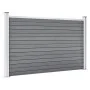 Grauer WPC-Gartenzaun 699 x 106 cm von , Zaunpaneele - Ref: Foro24-3053249, Preis: 827,24 €, Rabatt: %