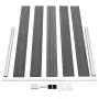 Gray WPC garden fence 699x106 cm by , fence panels - Ref: Foro24-3053249, Price: 827,24 €, Discount: %