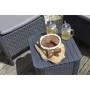 Keter Mesa auxiliar de jardín Luzon mimbre plano color grafito de , Mesas de jardín - Ref: Foro24-408949, Precio: 57,25 €, De...