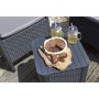 Keter Mesa auxiliar de jardín Luzon mimbre plano color grafito de , Mesas de jardín - Ref: Foro24-408949, Precio: 57,20 €, De...