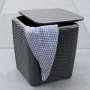 Keter Mesa auxiliar de jardín Luzon mimbre plano color grafito de , Mesas de jardín - Ref: Foro24-408949, Precio: 57,25 €, De...