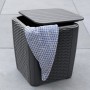Keter Mesa auxiliar de jardín Luzon mimbre plano color grafito de , Mesas de jardín - Ref: Foro24-408949, Precio: 57,20 €, De...