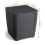 Keter Mesa auxiliar de jardín Luzon mimbre plano color grafito de , Mesas de jardín - Ref: Foro24-408949, Precio: 57,25 €, De...