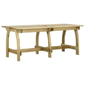 Mesa de jardín de madera de pino impregnada 220x74x75 cm de , Mesas de jardín - Ref: Foro24-318405, Precio: 226,95 €, Descuen...