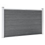 Valla de jardín de WPC gris 353x106 cm de , Paneles de vallas - Ref: Foro24-3053247, Precio: 435,31 €, Descuento: %