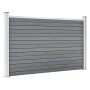 Valla de jardín de WPC gris 353x106 cm de , Paneles de vallas - Ref: Foro24-3053247, Precio: 435,31 €, Descuento: %