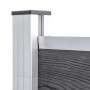Valla de jardín de WPC gris 353x106 cm de , Paneles de vallas - Ref: Foro24-3053247, Precio: 435,31 €, Descuento: %