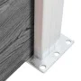 Gray WPC garden fence 353x106 cm by , fence panels - Ref: Foro24-3053247, Price: 424,27 €, Discount: %
