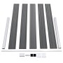 Valla de jardín de WPC gris 353x106 cm de , Paneles de vallas - Ref: Foro24-3053247, Precio: 435,31 €, Descuento: %