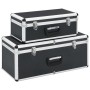 Cajas de almacenamiento 2 unidades aluminio negro de vidaXL, Cajas de herramientas - Ref: Foro24-91851, Precio: 106,00 €, Des...