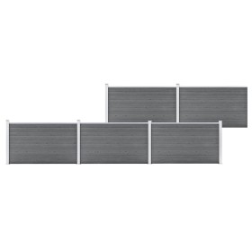 Valla de jardín de WPC gris 872x106 cm de , Paneles de vallas - Ref: Foro24-3053250, Precio: 990,45 €, Descuento: %