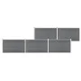 Valla de jardín de WPC gris 872x106 cm de , Paneles de vallas - Ref: Foro24-3053250, Precio: 1,00 €, Descuento: %