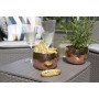 Keter Mesa auxiliar de jardín Luzon mimbre redondo color capuchino de , Mesas de jardín - Ref: Foro24-408950, Precio: 52,82 €...