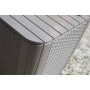 Keter Mesa auxiliar de jardín Luzon mimbre redondo color capuchino de , Mesas de jardín - Ref: Foro24-408950, Precio: 52,82 €...