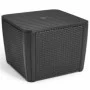 Keter Mesa auxiliar de jardín Luzon Plus con agujero sombrilla grafito de , Mesas de jardín - Ref: Foro24-428408, Precio: 90,...