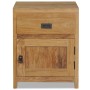 Mesita de noche de madera de teca maciza 40x30x50 cm de vidaXL, Mesitas de noche - Ref: Foro24-244484, Precio: 140,54 €, Desc...