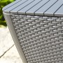 Keter Mesa auxiliar de jardín Luzon mimbre plano color capuchino de , Mesas de jardín - Ref: Foro24-420012, Precio: 55,91 €, ...