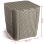 Keter Mesa auxiliar de jardín Luzon mimbre plano color capuchino de , Mesas de jardín - Ref: Foro24-420012, Precio: 55,91 €, ...