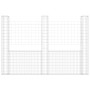 Cesta de gaviones forma de U 3 postes de hierro 260x20x200 cm de , Paneles de vallas - Ref: Foro24-151290, Precio: 141,40 €, ...