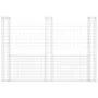 U-förmiger Gabionenkorb mit 3 Eisenpfosten 260x20x200 cm von , Zaunpaneele - Ref: Foro24-151290, Preis: 140,93 €, Rabatt: %