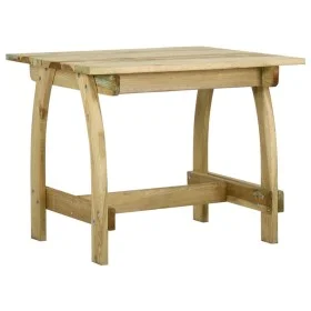 Mesa de jardín de madera de pino impregnada 110x74x75 cm de , Mesas de jardín - Ref: Foro24-318403, Precio: 137,42 €, Descuen...