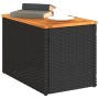 Mesas auxiliares de jardín 2 uds ratán madera negro 55x34x37cm de , Mesas de jardín - Ref: Foro24-365980, Precio: 57,68 €, De...