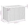 Mesas auxiliares de jardín 2 uds ratán madera negro 55x34x37cm de , Mesas de jardín - Ref: Foro24-365980, Precio: 60,45 €, De...