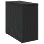 Mesa auxiliar jardín tapa vidrio ratán PE negro 58x27,5x55 cm de , Mesas de jardín - Ref: Foro24-365982, Precio: 56,92 €, Des...