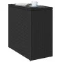 Mesa auxiliar jardín tapa vidrio ratán PE negro 58x27,5x55 cm de , Mesas de jardín - Ref: Foro24-365982, Precio: 56,92 €, Des...