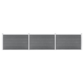 Valla de jardín de WPC gris 526x106 cm de , Paneles de vallas - Ref: Foro24-3053248, Precio: 628,86 €, Descuento: %
