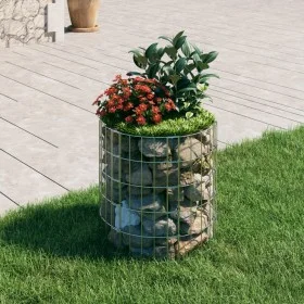 Poste circular de gaviones acero galvanizado Ø50x50 cm de , Paneles de vallas - Ref: Foro24-152015, Precio: 29,03 €, Descuent...